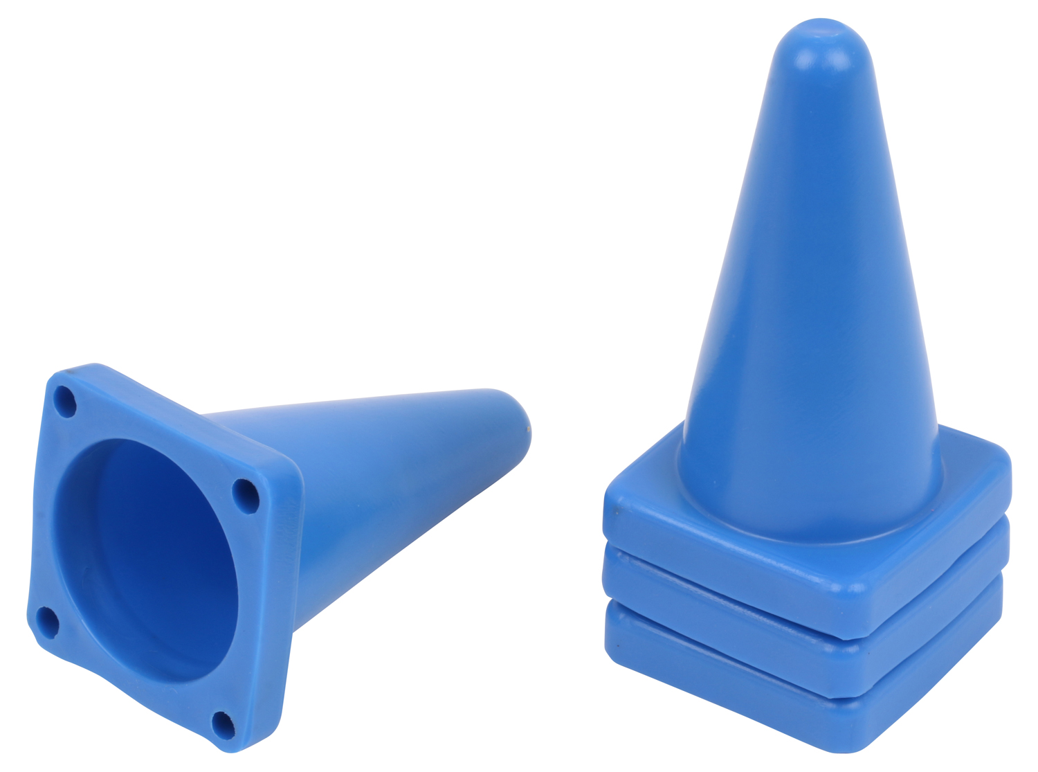 Small Athletics Cones IAAF for Track and Field Flexible Set of 4
